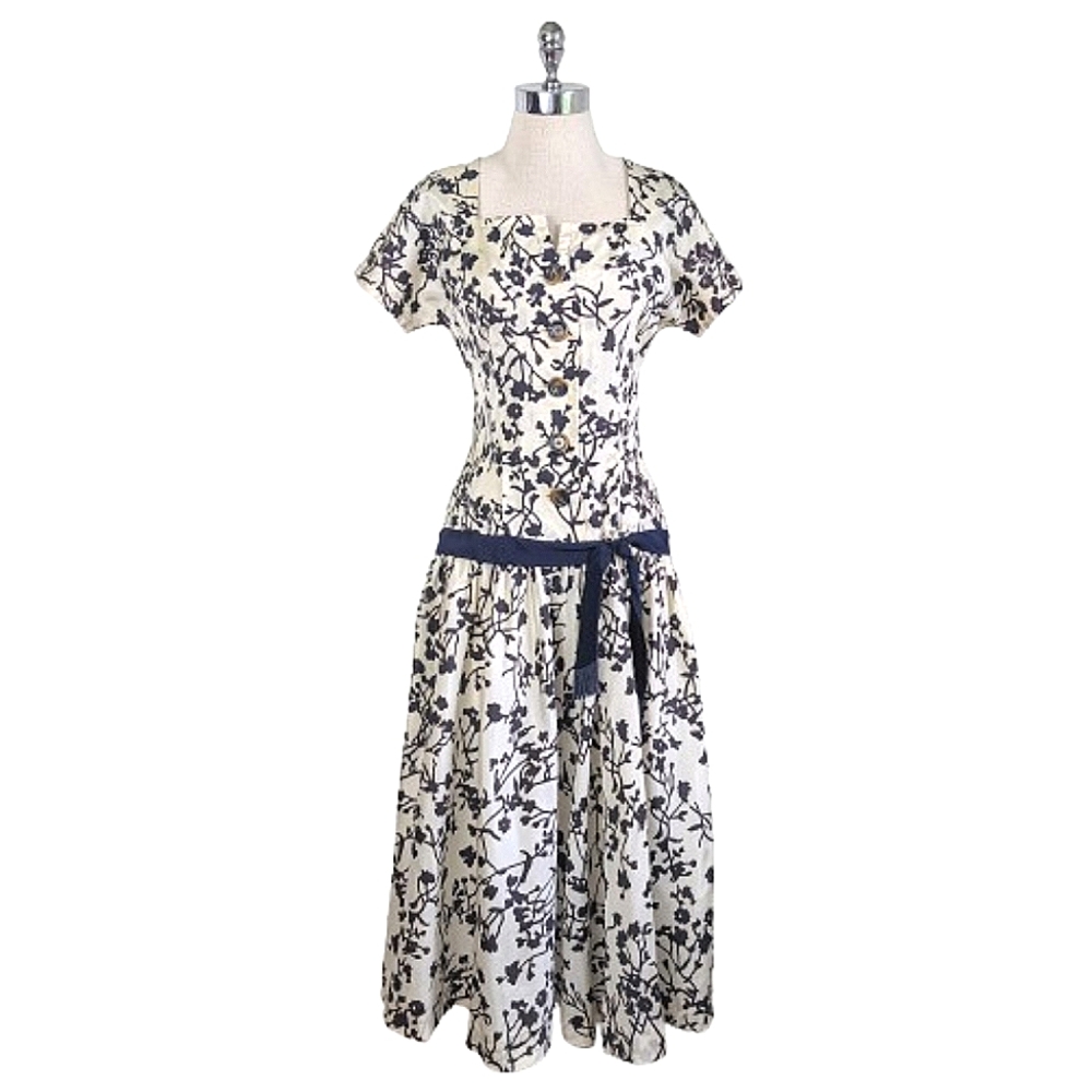 vintage 50's drop waist dress